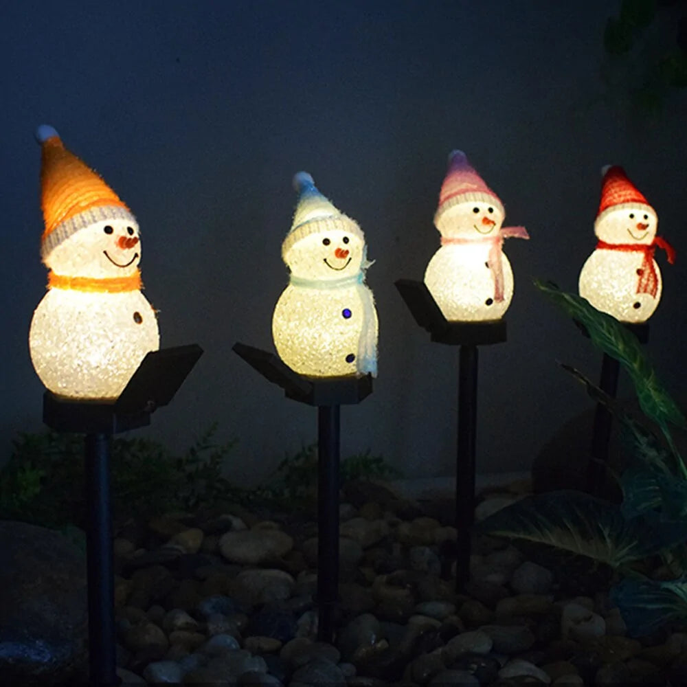 Eco Snowman Solar Lights