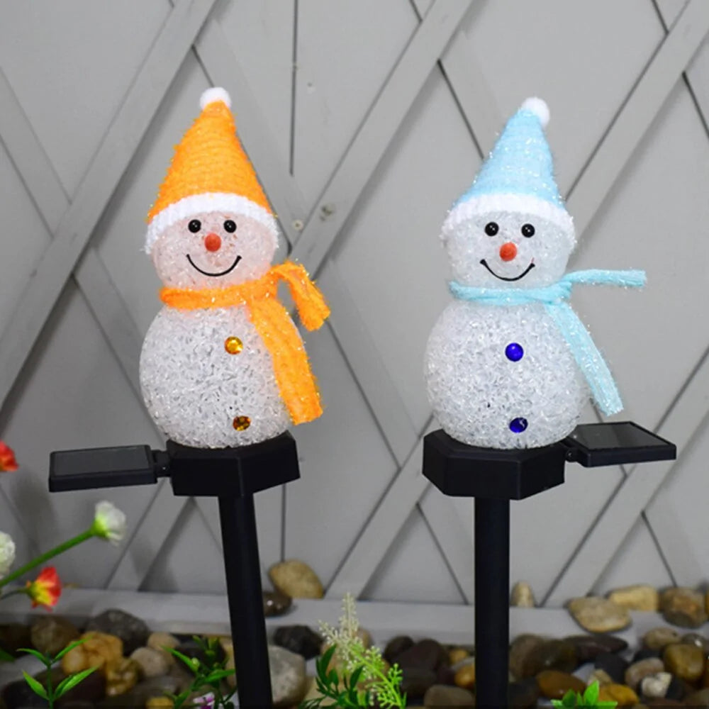 Eco Snowman Solar Lights