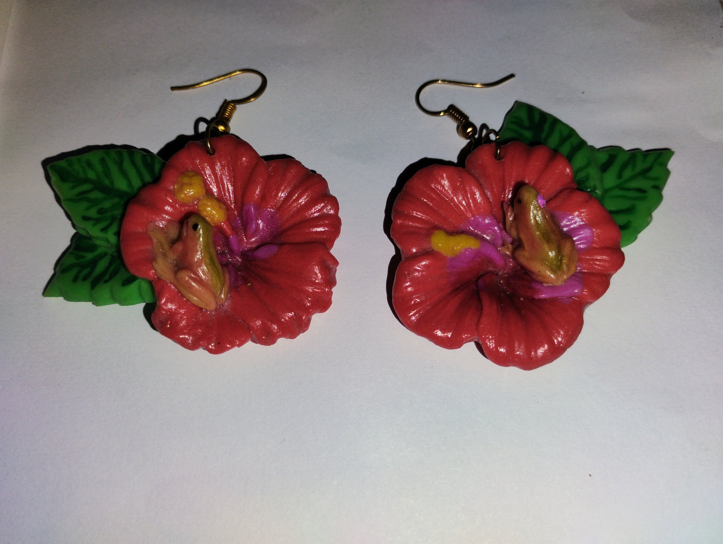 PR Hibiscus Earrings hibiscus flower earings