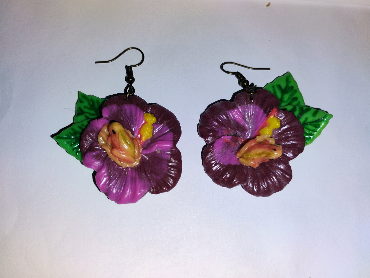 PR Hibiscus Earrings hibiscus flower earings