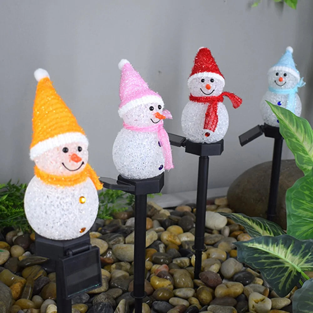 Eco Snowman Solar Lights